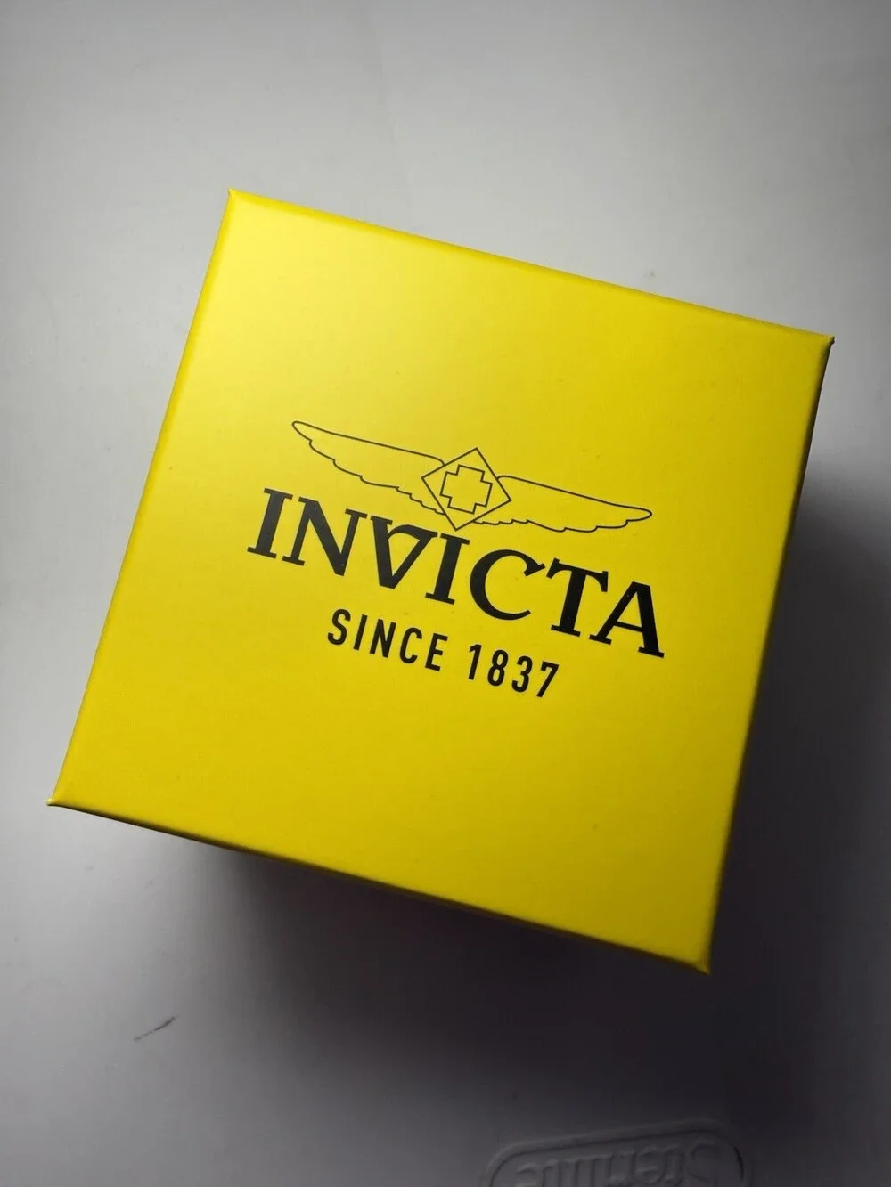 Invicta Men’s Black Tonneau Chronograph Watch 30M Rubber Strap New w/ Box Tag